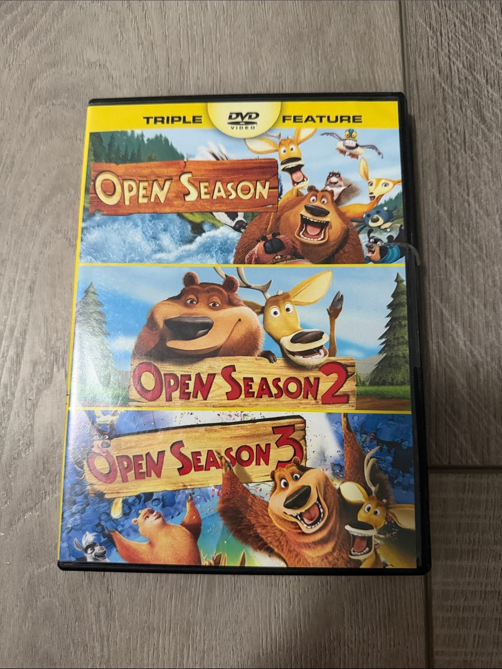 Open Season Triple Feature DVD Set - Yellow Cover